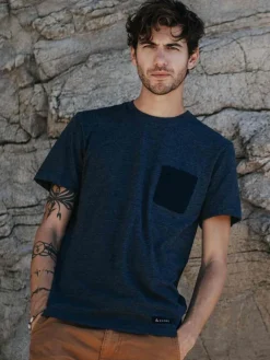 T-shirt recyclé Océan bleu