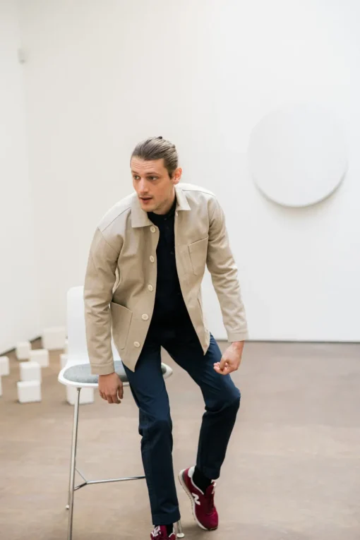 Veste Bleu Crème