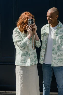 Veste Bleu Oberkampf vert