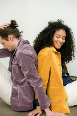 Veste Bleu Velluto Parme