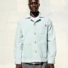 Veste velours côtelé azur