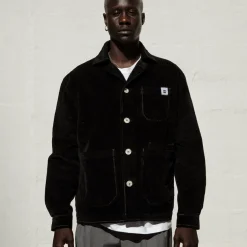 Veste velours côtelé black