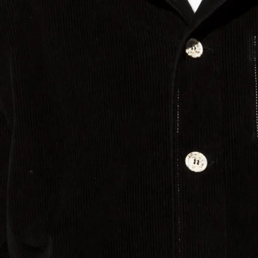 Veste velours côtelé black