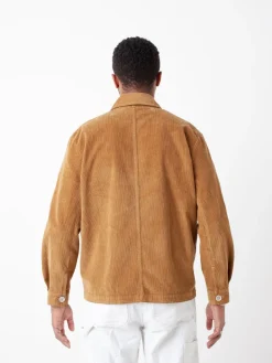 Veste velours côtelé camel