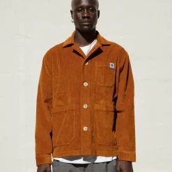 Veste velours côtelé fauve