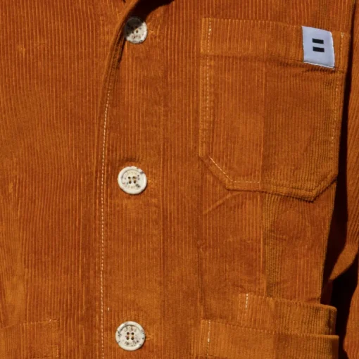Veste velours côtelé fauve