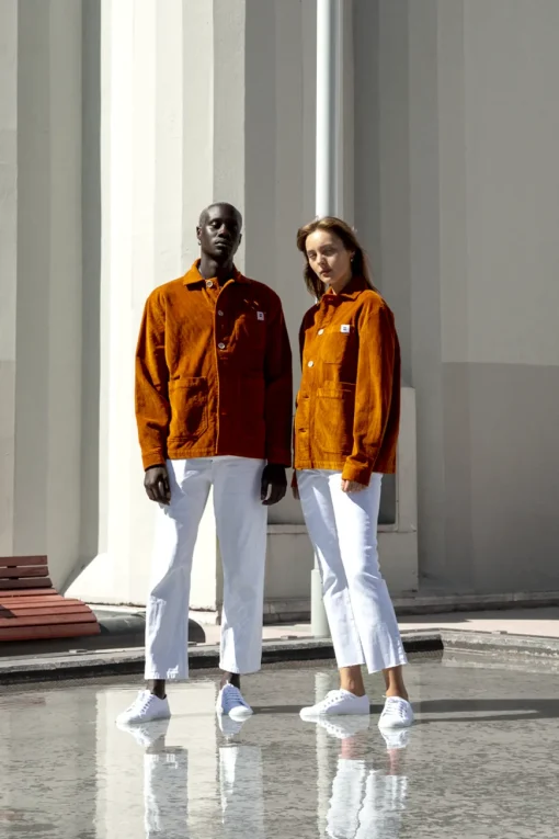 Veste velours côtelé fauve
