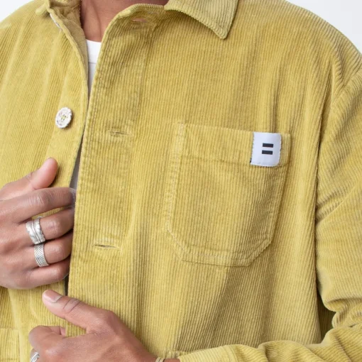 Veste velours côtelé kaki