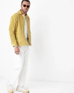 Veste velours côtelé kaki