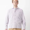 Veste velours côtelé lila