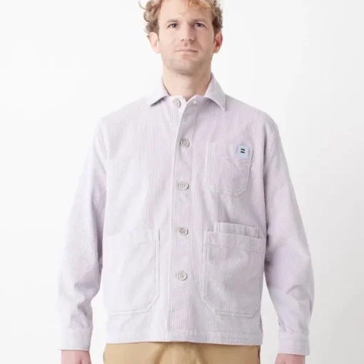 Veste velours côtelé lila