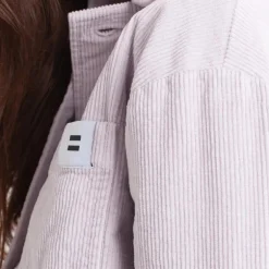 Veste velours côtelé lila
