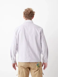 Veste velours côtelé lila