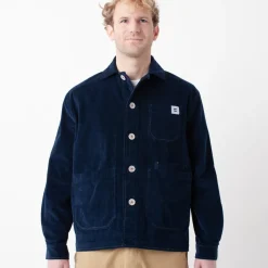 Veste velours côtelé navy