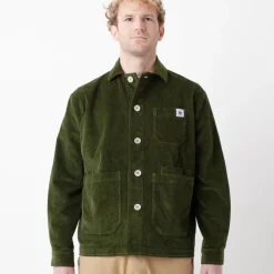 Veste velours côtelé olive