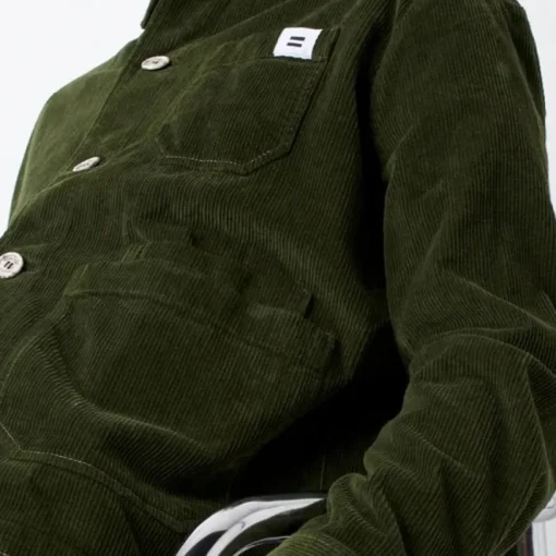 Veste velours côtelé olive